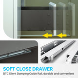 WOODBRIDGE 23-5/8 in. W x 19-5/8 in. D Wall Mounted Floating Vanity in Glossy White with Resin Composite Vanity Top in Glossy White WOODBRIDGE