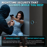 KAER 13-15 Biometric Gun Safe, Long Gun Safe for Home Rifle and Pistols with Fingerprint Lock, Ideal for AR15, Shotguns & Ammunition Storage | Unassembled Gun Cabinet for Home & Hunting Use KAER