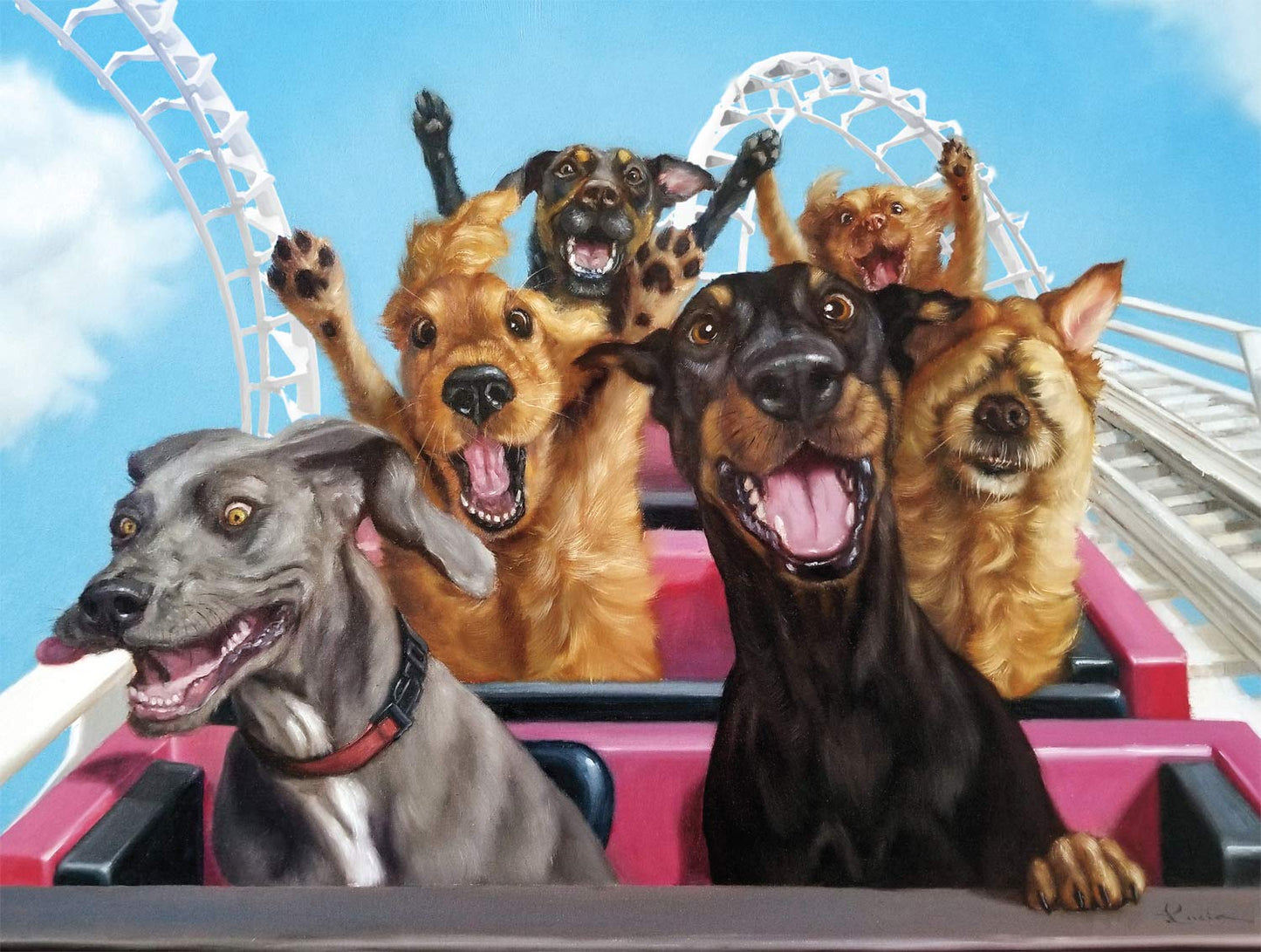 Buffalo Games - Lucia Heffernan - Fun at the Amusement Bark - 750 Piece Jigsaw Puzzle For Adults -Challenging Puzzle Perfect for Game Nights - Finished Size is 24.00 x 18.00