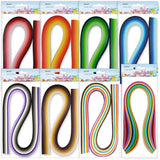 JUYA Paper Quilling Kit with 960 Strips and 14 Tools (Blue Tools, Width 3mm Have Glue) JUYA