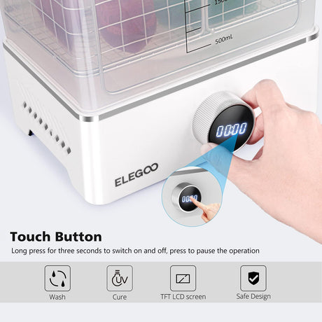 ELEGOO Mercury X Bundle with Separate Wash Station and Cure Station for Large Resin 3D Printed Models, Compatible with Saturn, Mars MSLA 3D Printers ELEGOO