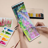 Lightwish Watercolor Journal, 100% Cotton Cold Press Watercolor Paper Sketchbook 7.6” x 5.3”, 20 Sheets (140lb/300gsm), Acid-Free for Watercolors, Gouache, Acrylics LIGHTWISH