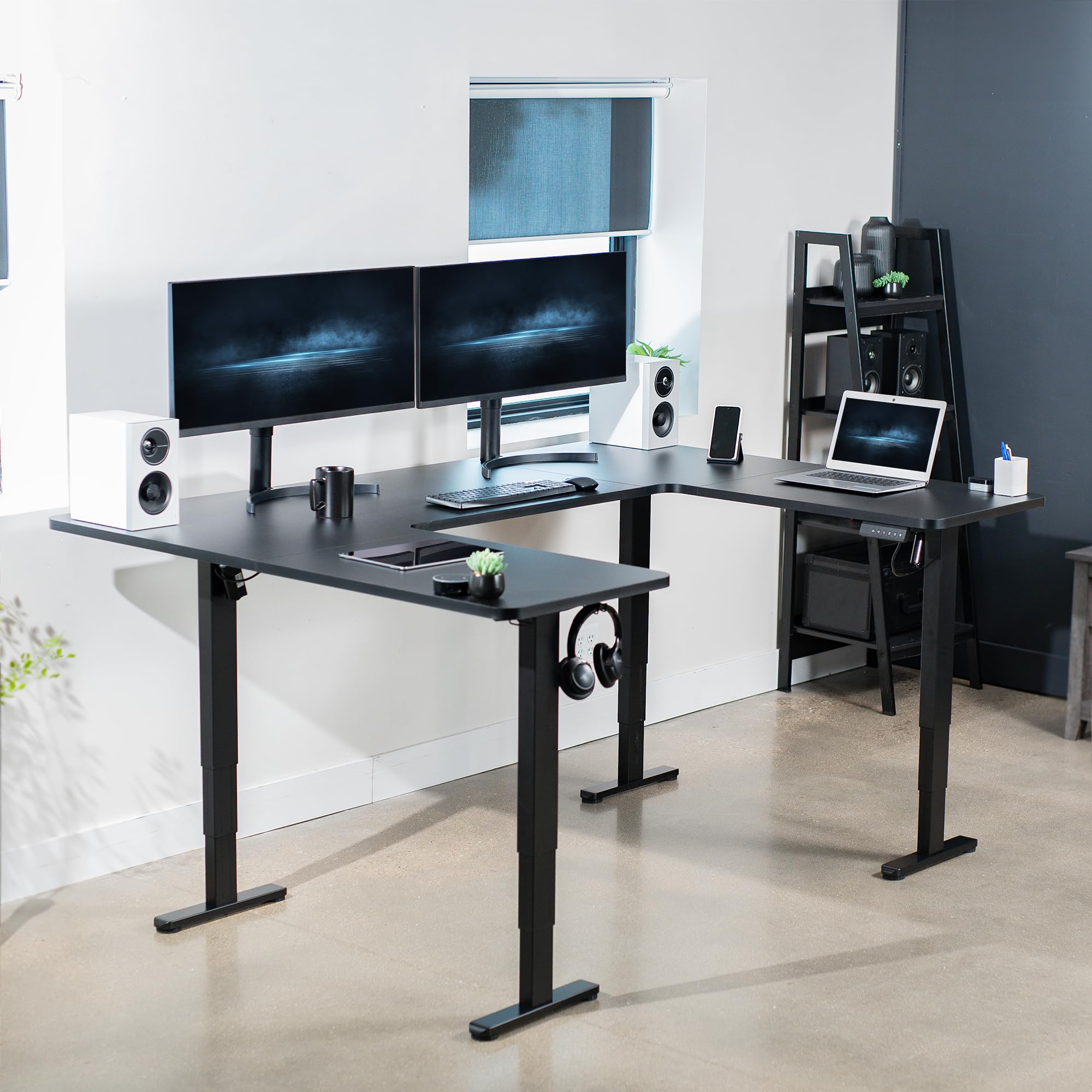 U-Shaped Dual Motor Electric Desk - Thumbnail 2