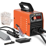 Super Mini Stick Welder Machine,110V 250A ARC Portable MMA Welding Machine for Beginners,Welding Machine with 10pcs Welding Rod Tools,IGBT Inverter Welder,Hot Start Arc Force Anti-stick (Orange) HGNVGZ