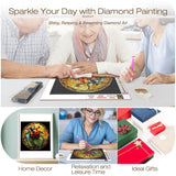 DIADAY 5D Diamond Painting Kits Stained Glass Ladybug Diamond Art Kits for Adults Beginners, DIY Craft Full Drill Round Gem Diamond Dots Art Home Wall Decor Gift 12 x 12 Inches DIADAY
