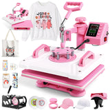 Whubefy 5 in 1 Heat Press Machine 15"x12" with Tumbler Press Hat Press, Industrial Sublimation Heat Press Machine for T Shirts Bags Hat Cap Mug Plate, 360° Swing Away T Shirt Press Machine Transfer Whubefy