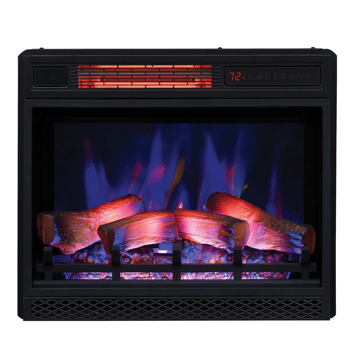 ClassicFlame 23II042FGL 3D Infrared Quartz Fireplace Insert with Safer Plug and Sensor, 23" ClassicFlame