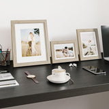 Povrgive 10 Pack Picture Frames Collage Wall Decor - Gallery Wall Frame Set with Mat for Wall Mounting or Tabletop Display, Including Two 8x10, Four 5x7, Four 4x6 Photo Frames, Real Glass Povrgive