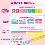 Dupamind Art & Craft Kits for Kids, DIY Friendship Bracelet Making Kit for Girls, Jewelry Making with Charm & Stickers, Birthday Gifts for Ages 8-12, Toys for Ages 5, 6, 7, 8, 9, 10, 11, 12 Years Old Dupamind