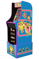 Arcade1Up Ms. Pac-Man 80S Retro Home Arcade Machine, 4 Games In 1, 4 Foot Cabinet with 1 Foot Riser - Electronic Games ARCADE1UP