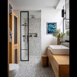 Ocean Animal Paint by Number, Whale Paint by Numbers Kit for Adults, Whales Leaping in Sea Acrylic Painting, Whales Canvas Wall Art, Sea Animals Poster for Gift, Home Wall Decoer(16x20inch, No Frame) zouewit