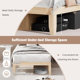 Giantex 14 Inch Twin Wood Platform Bed Frame, Minimalist Style Mattress Foundation with Solid Rubber Wood, Heavy Duty Wood Slat Support, Without Headboard, Easy Assembly, No Box Spring Needed, Natural Giantex