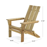 Christopher Knight Home Aberdeen Outdoor Contemporary Acacia Wood Foldable Adirondack Chair, natural stained Christopher Knight Home