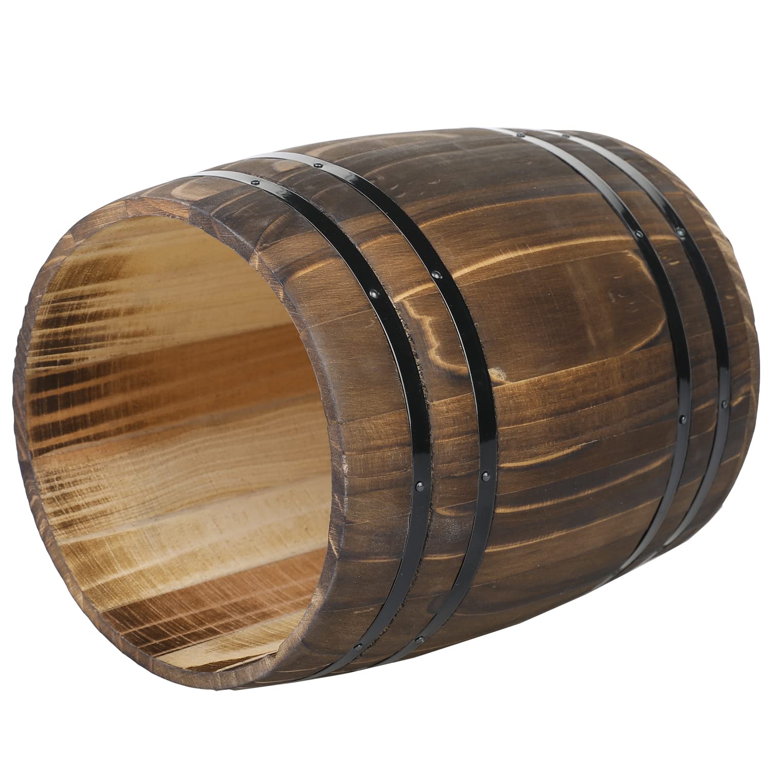 MyGift Barrel Design Kitchen Utensil Crock