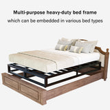 Bilily 10 Inch King Bed Frame with Steel Slat Support, Low Profile King Metal Platform Bed Frame Support Mattress Foundation, No Box Spring Needed/Easy Assembly/Noise Free Bilily