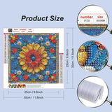 Stalente Diamond Painting Kits for Adults Mandala, 5D DIY Diamond Art Kits for Beginners Round Full Drill Diamond Painting for Home Wall Decoration Gift 12×12inch, Flower Stalente