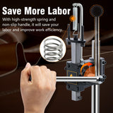 CXRCY Leather Hole Puncher & Press Machine, Manual Hole Punch Set for Leatherworking DIY Craft Leather Hole Punching,Setting Rivets,Button Snaps with 13pcs Punches, PP & Aluminum Plate CXRCY