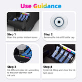 EXCERCUS T522 522 Ink Refill Bottles Compatible for Ecotank ET-2760 ET-4760 ET-2750 ET-2720 ET-3760 ET-2850 ET-15000 ET-2800 ET-4700 ST-4000 ST-2000 ET-3710 ET4810 ET-3850 Printer (2BK) EXCERCUS