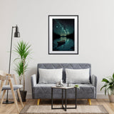 MOGTAA Starry Night Diamond Art Painting Kits for Adults, Canoe Lake Moon Diamond Painting Kits for Beginners, DIY 5D Diamond Dots Kits Landscape Gem Craft for Home Art Decor 12x16 inch MOGTAA