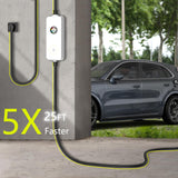 Morec 40A Level 2 EV Charger, Portable Electric Car Charger with 25FT Charging Cable, 220V-240V NEMA 14-50 Plug, EV Home Charging Station for All SAE J1772 Cars Morec
