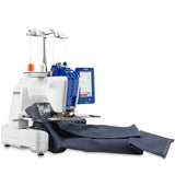 Brother Persona PRS100 Single Needle Embroidery Machine with 4-Spool Thread Stand and Free Arm Embroidery Brother