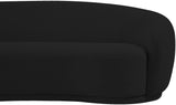 Meridian Furniture 693Black-S Hyde Collection Modern | Contemporary Boucle Fabric Upholstered Sofa, Black, 89.5" W x 38" D x 27.5" H Meridian Furniture