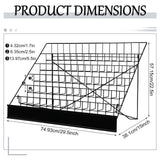 Queekay 6 Tier Wire Countertop Rack black Comic Book Holders Wide Wire Magazine Rack Tabletop Display Stand for Table Top Book Brochure Literature Comic Greeting Card Shelf Holder Stand Queekay