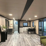 Folding Prefab Tiny Home for Sale Container House, Features 2 Bedroom, 1 Kitchen and Bathroom, Expandable Portable Modular Tiny House to Live in for Adults, Prefabricated Mobile Homes for Sale Generic