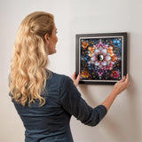 NEWENMO Mandala Diamond Art Kits for Adults, 5D Flower Diamond Painting Kit, DIY Full Drill Gem Art Crafts for Adults, Home Wall Decor 12x12 Inch NEWENMO