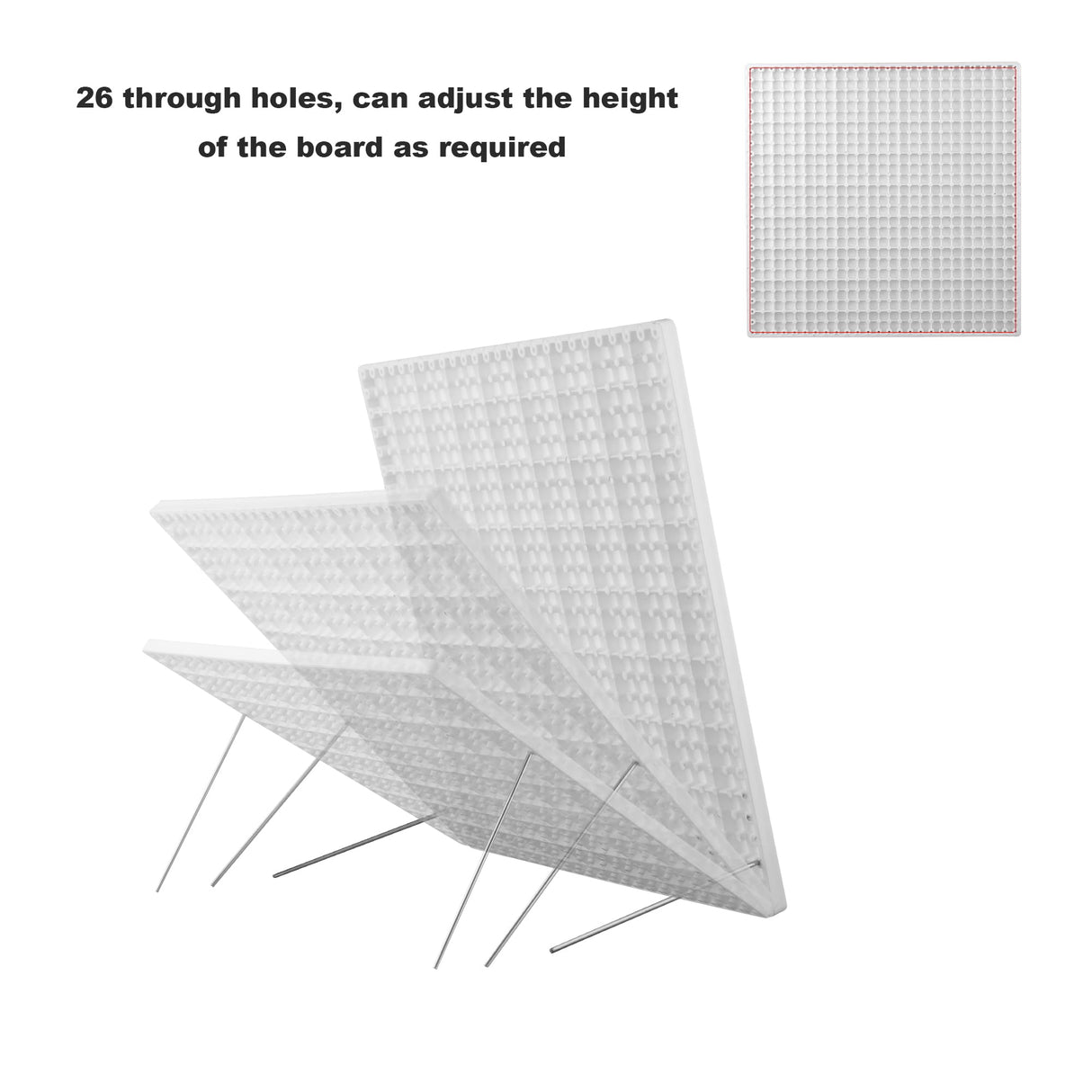 13’’Crochet Blocking Board with 20 Pegs/Pins Granny Square Blocking Boards for Crochet Projects,Plastic Waterproof Crochet Peg Blocking Board Gift for Crocheters and Beginners wuher