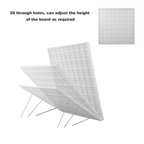 13’’Crochet Blocking Board with 20 Pegs/Pins Granny Square Blocking Boards for Crochet Projects,Plastic Waterproof Crochet Peg Blocking Board Gift for Crocheters and Beginners wuher