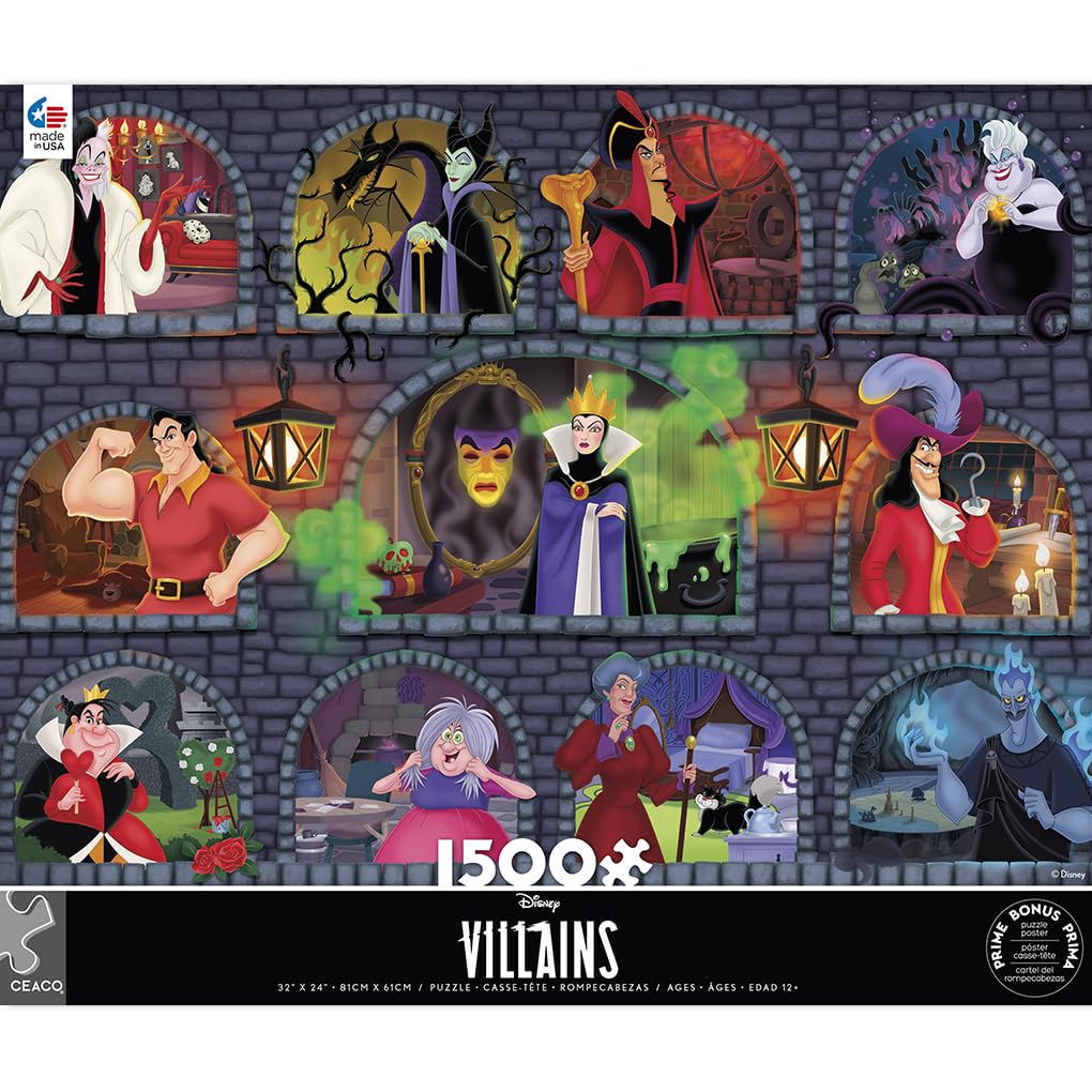 Ceaco - Disney - Villains Underground - 1500 Piece Jigsaw Puzzle Ceaco