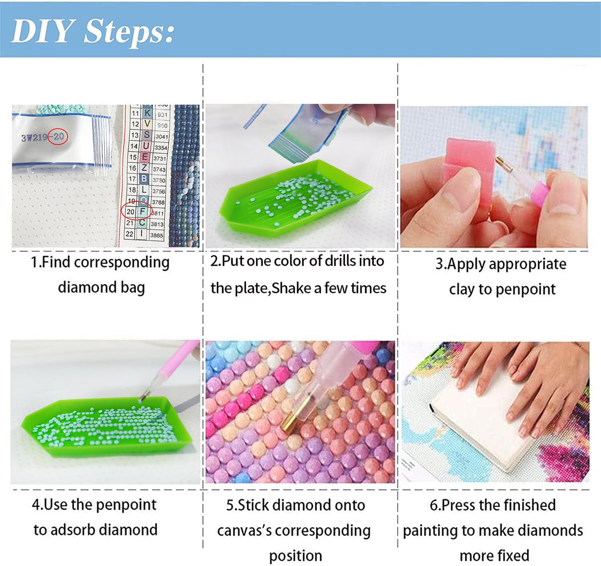 Hibah Diamond Painting DIY 5D Special Shape Rhinestone, Mandala Flower, Partial Diamond Crystal Diamond Painting Mandala Set Hibah