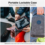 VAULTEK LifePod 20 Full-Size Biometric Lockable Weatherproof Case with Built-in Lock, Steel Security Cable, & TSA Handgun Case or Car Safe, Portable Travel Pistol Safe/Colion Noir Edition VAULTEK