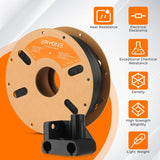 ERYONE Polypropylene Filament 1.75mm +/-0.03mm for 3D Printer, 3D Printing Filament PP 900g/Spool, Black ERYONE