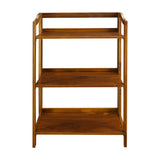 Casual Home Stratford 3-Shelf Folding Bookcase-Warm Brown Casual Home