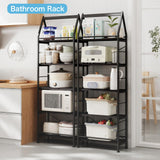 PROXRACER 5-Tier Bookshelf, 24 Inch Tall Standing Bookcase, Modern Display Shelf Unit Storage Organizer Rack for Study Room Home Office,Black PROXRACER