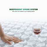 JEEKEA Full Size Mattress, 10 Inch Innerspring Hybrid Mattress in a Box with Memory Foam for Back Pain Relief, Medium Firm Mattress with Motion Isolation & Strong Edge Support JEEKEA