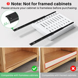Expandable Pull-Out Cabinet Organizer with Adhesive Nano Film - For Kitchen, Pantry, Bathroom Storage Kitstorack