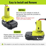 2 Packs Power Wheel Adapter for Ryobi 18V Battery, Upgraded Battery Converter Kit with Switch, Fuse & Wire Terminals, 12 AWG Wire, Power Connector for DIY RC Car Toys Robotics Azocek