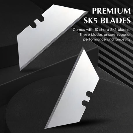 AGLOO Hand Planer for Wood – Chamfer Plane for Woodworking, Gypsum, and More – Plasterboard V Chamfer with 10 Sharp SK5 Blades AGLOO