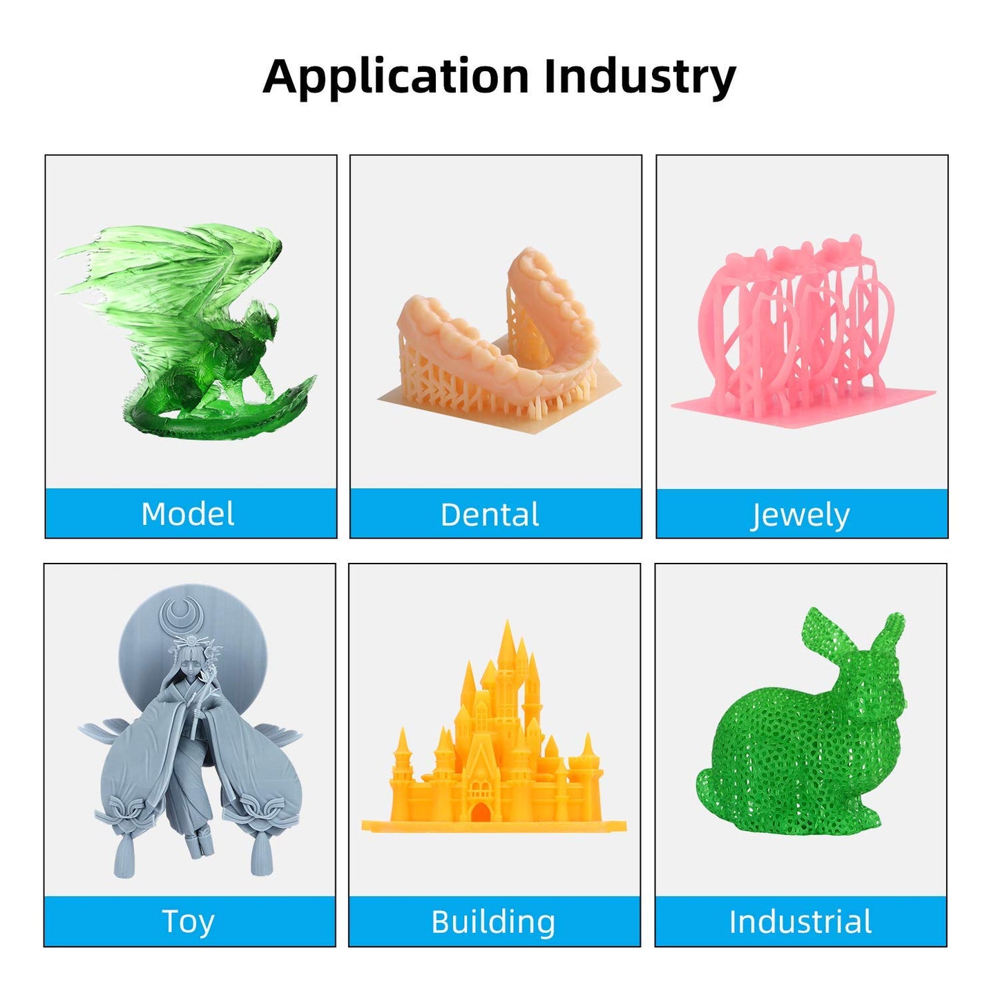 ANYCUBIC 3D Printer Resin, 405nm Plant-Based Rapid Resin, Low Odor, Photopolymer Resin for LCD 3D Printing,1kg Grey