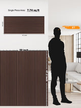 Woven Sound Wood Panels for Wall, Functionality and Durability, Enhanced Acoustic & Sound Proof Fluted Design, Versatile Wood Slat Wall Decor for Home & Office, 2 Pack Walnut, 47.2x23.6 Inch WoveN SounD