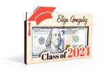 Graduation Money Holder 2024 Personalized, Graduation Gifts Money Holder w/Name and Message - 12 Graduation Cap Colors, Money Holder for Cash Gifts Graduation, Class of 2024 Graduation Gifts Customization Mill