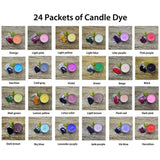 Candle Dye, Soy Candle Wax Dye Chips for Candle Making,Vivid Candle Colour Dye Soy Wax,Candle Dye for Candle Making, Wax Colour Dye for Candle, Soy Wax Dyes, (24 Colors) Generic