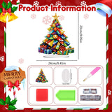 hyzsj DIY Diamond Desktop Ornament Christmas Tree, Crystal Diamond Art Painting Tabletop Ornaments Single Sided, Diamond Ornament for Adult Beginner Home Office Decor Crafts Gift hyzsj