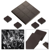 72 Pieces Craft Magnets Glass Ceramic Ferrite Magnet with Adhesive Backing and Transparent Clear Glass Cabochons for DIY Craft Fridge Refrigerator Magnets Pendants(Square,1.2 Inch) Weewooday