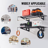 VEVOR 2 x 4 ft Garage Shelving Wall Mounted, 2 Pack Heavy Duty Garage Wall Shelves 500lbs Capacity, Garage Storage Rack Floating Shelves for Shop, Shed, Garage Storage VEVOR