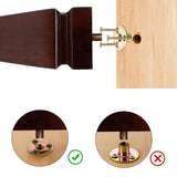 Square Wood Furniture Legs Set of 4 - Wooden Replacement Feet for Couch, Bed, Bench, Dresser, Rubber Wood Parts for Table, Sofa, Wooden Legs Chairs Complete with Installation Hardware (Brown, 5 inch) Texphw