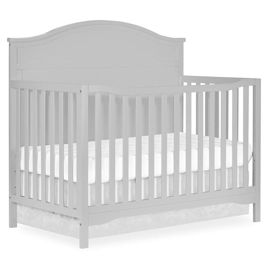 Dream On Me JPMA & Greenguard Gold Certified Grace 5 in 1 Convertible Crib Made with Sustainable New Zealand Pinewood in Pebble Grey, Non-Toxic Finish